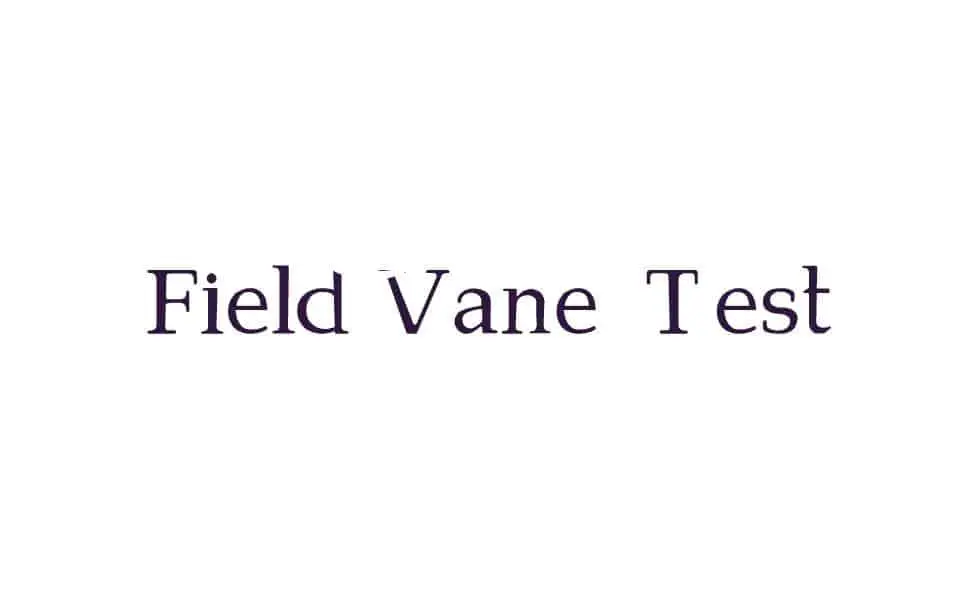 Field Vane Test (FVT)