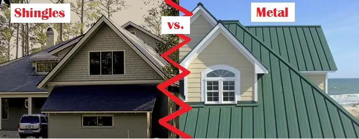 metal roof vs shingle roof