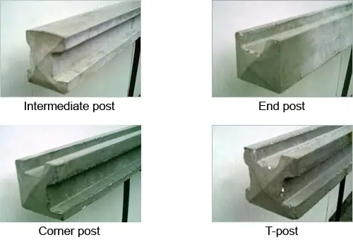 different types of Concrete Fence Posts