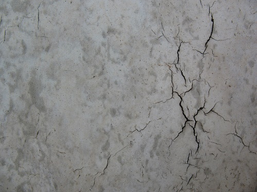 small concrete crack