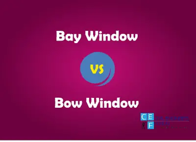 bay window and bow window difference
