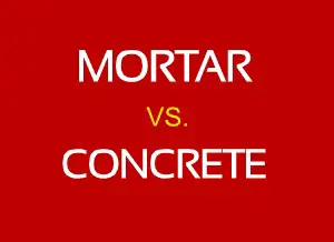 diff between mortar and concrete